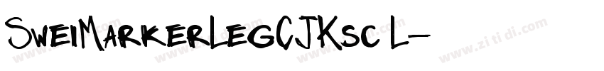 SweiMarkerLegCJKsc L字体转换